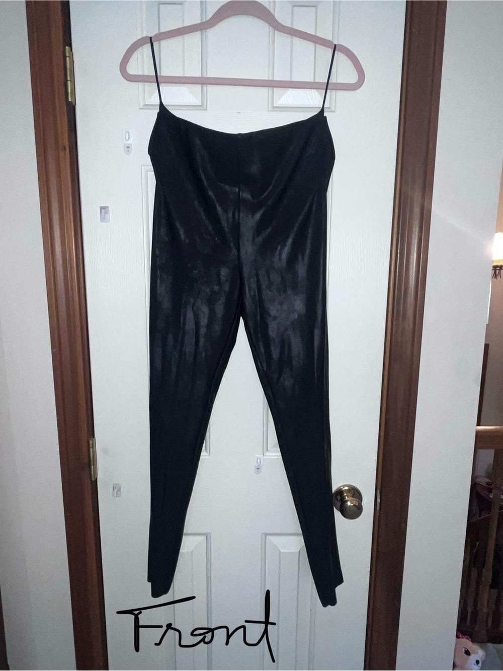 Gianni Bini Chic Black Bikercore leggings.